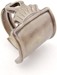 Vintage Crown Key-Blank Ring - Sizes 6 through 11 available - Brass - Handmade - Classic Cars - Automobilia