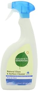 Seventh Generation Free and Clear Glass and Surface Cleaner, 32 Fluid Ounce