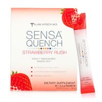 SENSA Quench Weight Management Energy Drink Mix Strawberry Rush -- 30 Packets