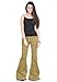 Glamour Outfitters Women's Cord Flares Bell Bottom Trousers - Brown