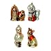 Mica Dog Christmas Ornaments Set of 4