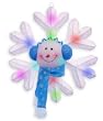 Battery Operated Lighted LED Snowman with Blue Scarf Snowflake Christmas Decor