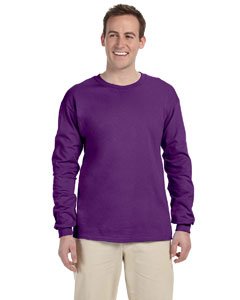 Gildan G240 Ultra Cotton® 6 oz. Long-Sleeve T-Shirt - PURPLE - M