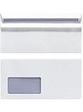 Produkt-Bild: Herlitz Briefumschl&auml;ge DINlang mit Fenster selbstklebend wei&szlig; VE=100 St&uuml;ck