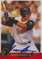 Aramis Ramirez, Nashville Sounds - Pirates Affiliate, 1999 Just Memorabilia Autographed Card