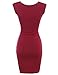 Awesome21 Women's Sleeveless Midi Dress with Side Tuck