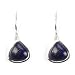 Barse Sterling Silver Lapis Museum Wire Earrings