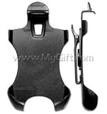 RIM BlackBerry 8700 Series Swivel Rotating Belt Clip Cell Phone Holster - Black Hard Plastic Holster Clip