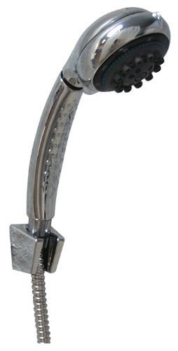 Schl&auml;fer  14812502 Brause-Set POLO / Handbrause 8-fach verstellbar / Brauseschlauch 150 cm 1/2" x 1/2" einerseits Konus / Handbrausehalter f&uuml;r Wan ...