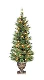 Greenfields Christmas Tree Man BOWO999321AC6 Celebrations Potted Prelit Cashmere Tree 3'