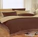 Reversible Chocolate/Latte Single Duvet Cover Image
