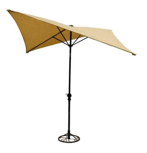 Coolaroo 339289 8 ft. Square Volare Aluminum Umbrella- Staggered Ribs- Southern Sunset