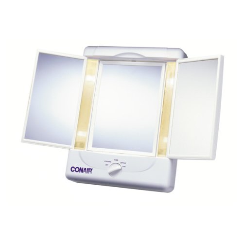 Illumina Collection 3-Panel Lighted Makeup Mirror