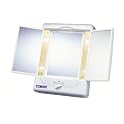 Illumina Collection 3-Panel Lighted Makeup Mirror