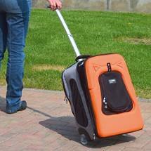 Pet Rolling Pack By Petego Black 15x9.5x21