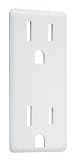 Taymac AD60W Masque Duplex Receptacle Cover-Up WallPlate Adapter, White