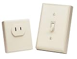 Heath Zenith BL-6136-LA Wireless Switch Outlet, Ivory