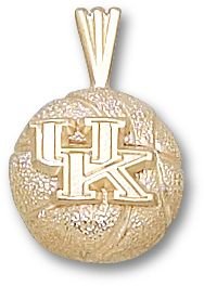 NCAA Kentucky Wildcats "UK" Basketball Pendant