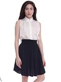 American Apparel Sheer Jersey Shirred Knee-Length Full Skirt