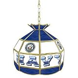 United States Navy Stained Glass Tiffany Lamp - 16 inches