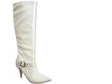 s.Oliver Stretchstiefel Weiß Damenschuhe Markenschuhe Stiefel Schuhe - weiss