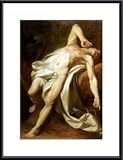 Saint Sebastian by Nicolas-Guy Brenet 24.75X34.00 Framed with Black Metal Frame