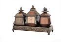 Wine Label Design Set of Three Covered Boxes With Tray From CBK Home