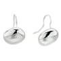 Silver Oval Sterling 925 Dangle Earrings