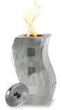 Uniflame AAB603A Wave Tower Gel Alcohol Burner - Brushed Nickel