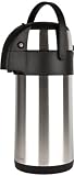 Andrew James 3 Litre Stainless Steel Pump Action Airpot Ideal For Hot And Cold Beverages