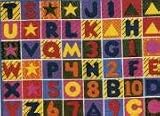 LA Rugs Fun Time Numbers & Letters 19x29