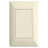 On-Q/Legrand Blank AnyPort Designer Wall Plate, Light Almond