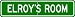 ELROY ROOM SIGN - Personalized Gift Boy or Girl, Aluminum