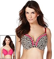 2 Pack Limited Collection Animal & Spot Print Padded DD-GG Bras