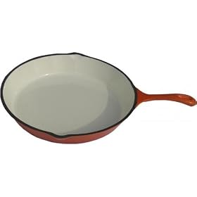 Click here to buy Cajun Cookware Enamel Coated Cast Iron 12 Inch Skillet by Cajun Cookware.