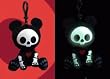 Skelanimals Clip on Plush Chung Kee the Panda