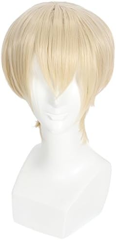 L-email Wig 30cm Short Beige Shizuo Heiwajima Durarara Cosplay Wig Rw47
