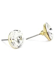 Betsey Johnson Round Crystal Stud Earrings