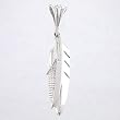 Ray Tracey Medium Sword, Feather, Corn Pendant in Sterling Silver, #8618