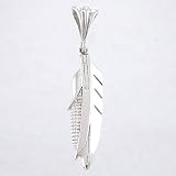 Ray Tracey Medium Sword, Feather, Corn Pendant in Sterling Silver, #8618