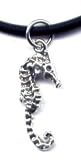 13 Seahorse Black Necklace Sterling Silver Jewelry Gift Boxed