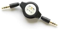 NEEWER&reg; 3.5MM Black Car Audio AUX Cable For iPod iPhone Zune