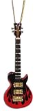 Miniature Red Flame Les Paul Electric Guitar Christmas Ornament 4