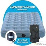 Aerobed TRAVEL bed QUEEN sz air mattress & bag NEW08713