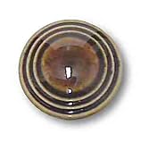 Ceramic Knob - Glossy Fiestaware Coffee Brown 1-1/4