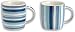 Churchill Dream Mug Set China 3 of Vertical and 3 of Horizontal Cobalt Stripes Ref COBS4451 [Pack 6]