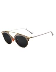 Apparel: GAMT New Designer Cateye Polarized Sunglasses For Women Classic Style White Frame Silver Lens