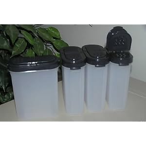 Tupperware Large Spice Containers Set of 4 by