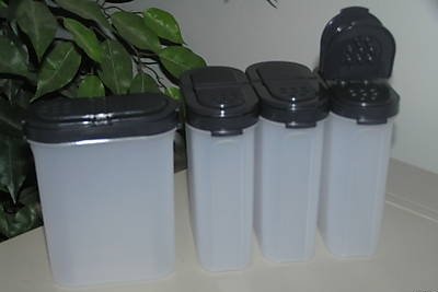 Tupperware Large Spice Containers Set of 4