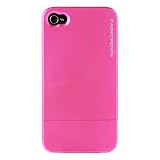 CaseCrown Metallic Glider Case for Apple iPhone 4 and 4S (AT&T, Sprint, & Verizon compatible) - Pink ~ Casecrown